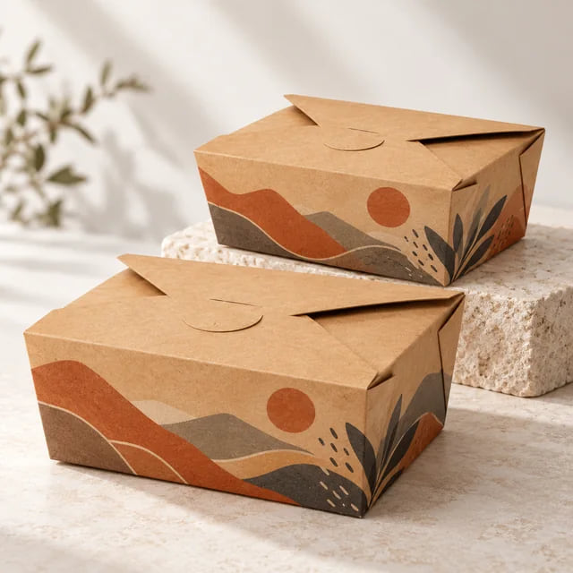 800ml & 1080ml Lunch Boxes — Takeaway OEM Selection — custom artwork and composition visualization