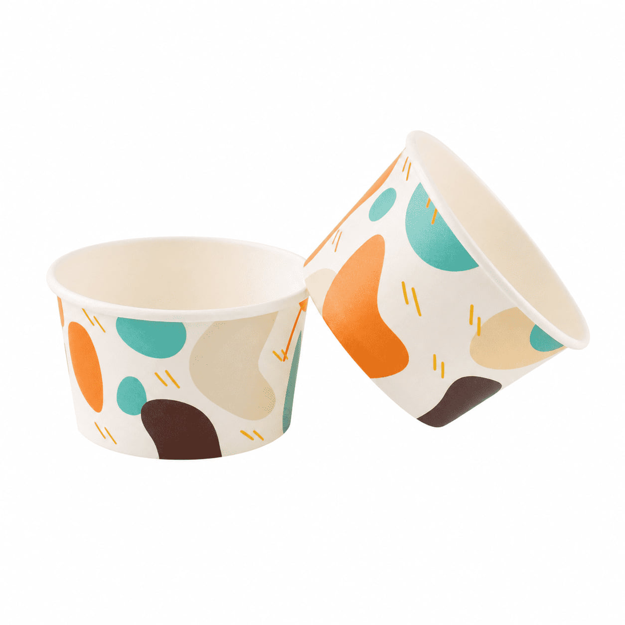 Ice Cream & Dessert Paper Bowls family design reference from the existing Fude catalog