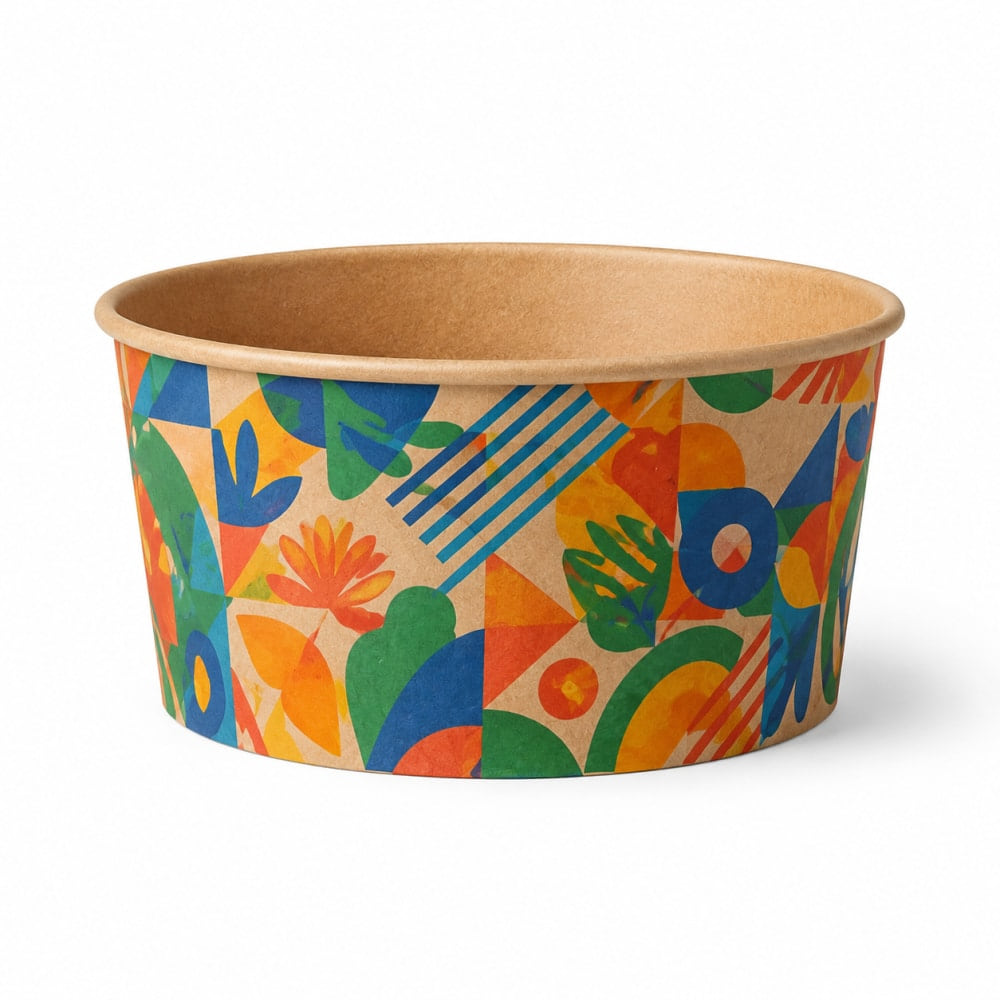 Paper bowl product reference from the existing Fude catalogue