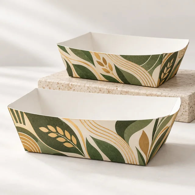 Custom Paper Food Boats — Bulk Supply for Foodservice — custom artwork and composition visualization