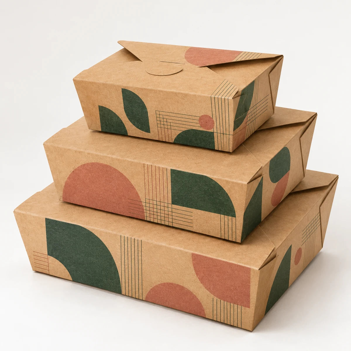 2000ml & 3000ml Lunch Boxes — Bulk Catering Selection — custom artwork and composition visualization
