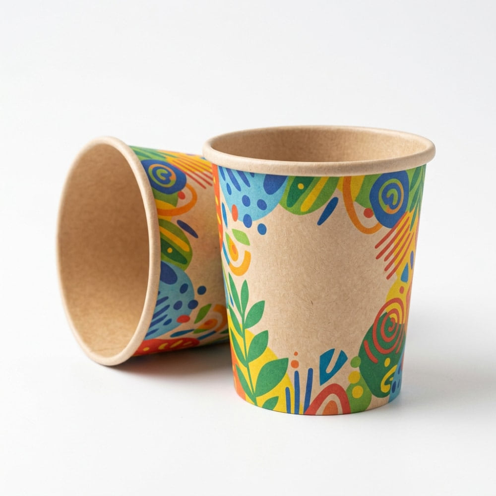 Single Wall Paper Cups family design reference from the existing Fude catalog