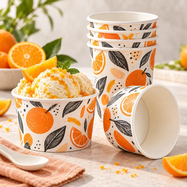 Ice Cream Chain Packaging Supplier — Printed Dessert Ranges — custom artwork and composition visualization