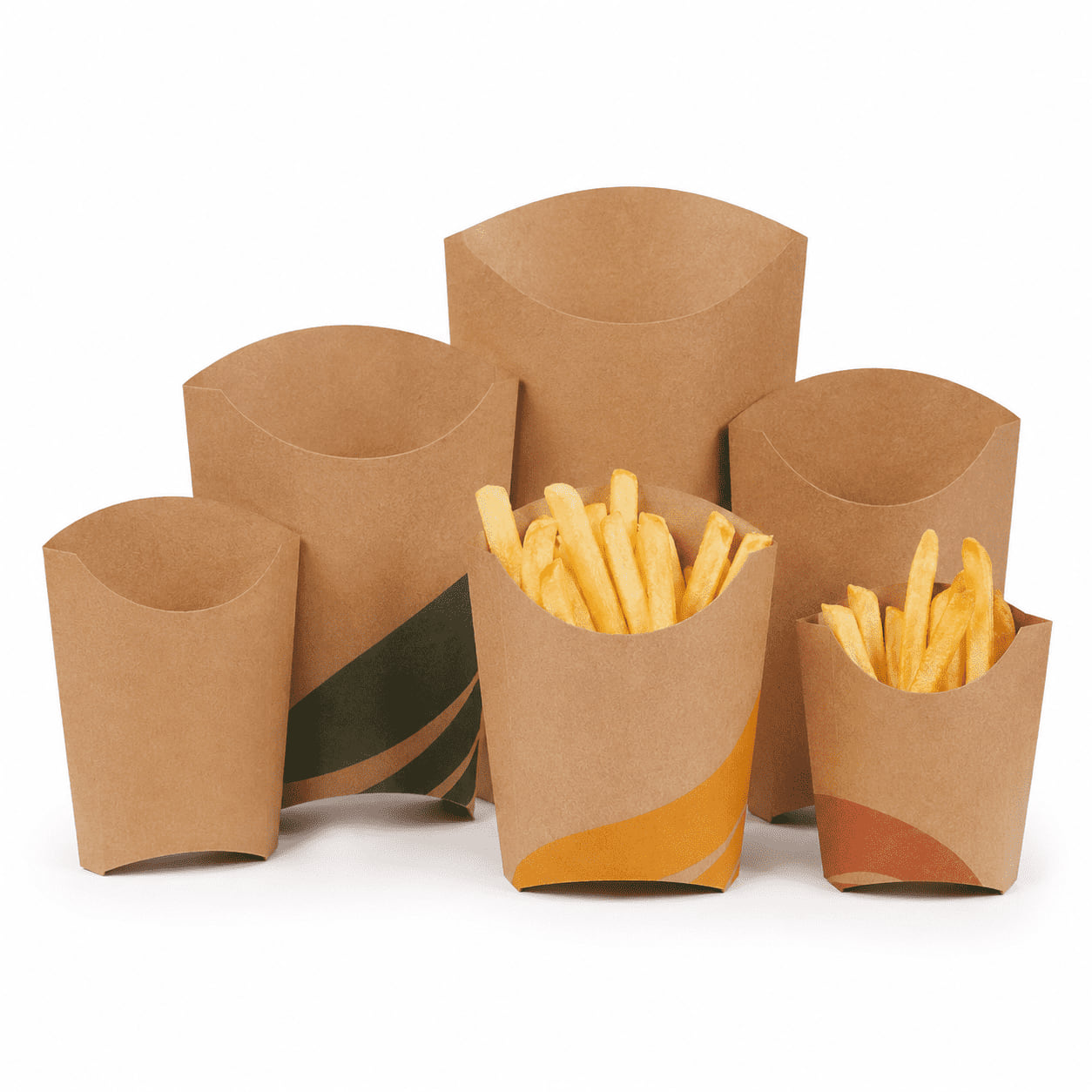 Paper fries-cup examples