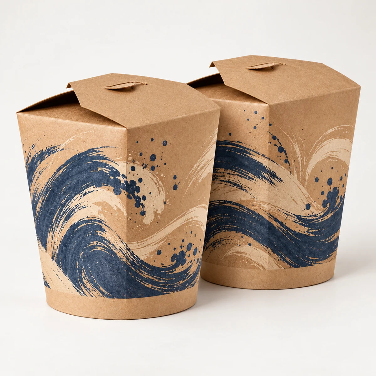 26oz Printed Noodle Boxes — Bulk Restaurant Supply — custom artwork and composition visualization